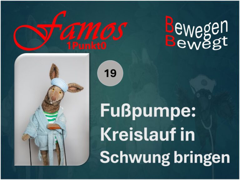 Symbolbild für Turnübung: Fußpumpe: Kreislauf in Schwung bringen"