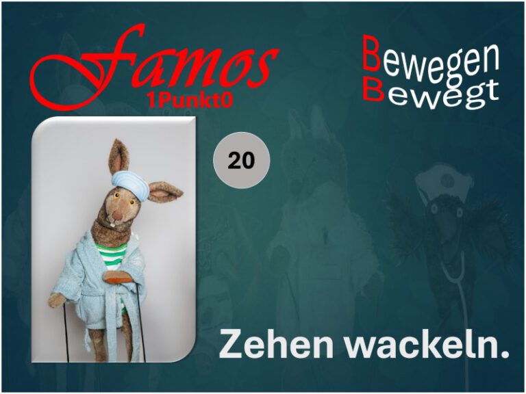 Das Symbolbild zeigt die Turnübung "20 Zehen wackeln: Kleine Bewegungen, große Wirkung"